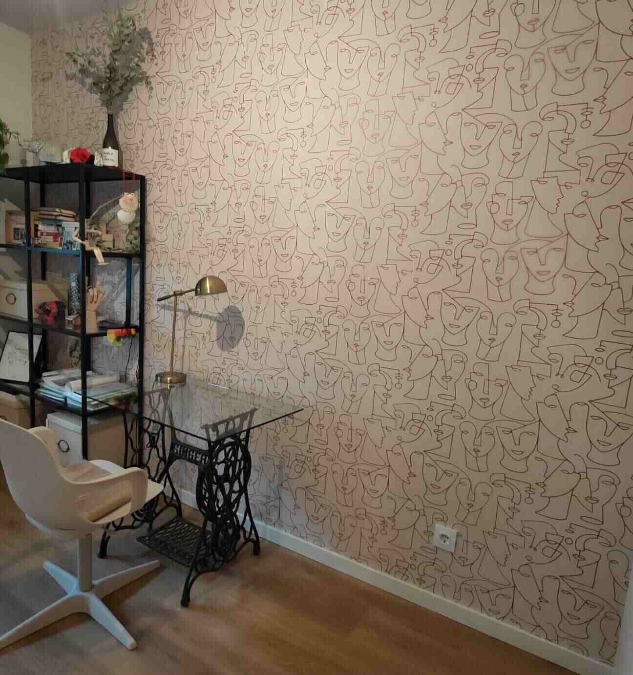 papel pintado caras